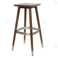 Imported ash wood backless bar stool